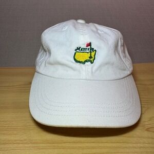 Masters American Needle Augusts Golf Embroidered Adjustable Strap Hat White OS